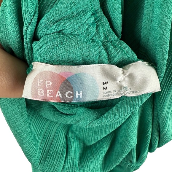 Free People Beach Golden Days Maxi Dress Turquoise/Radical Teal Medium - Picture 10 of 12